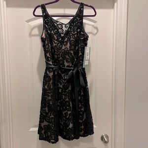 Black lace cocktail dress NWT